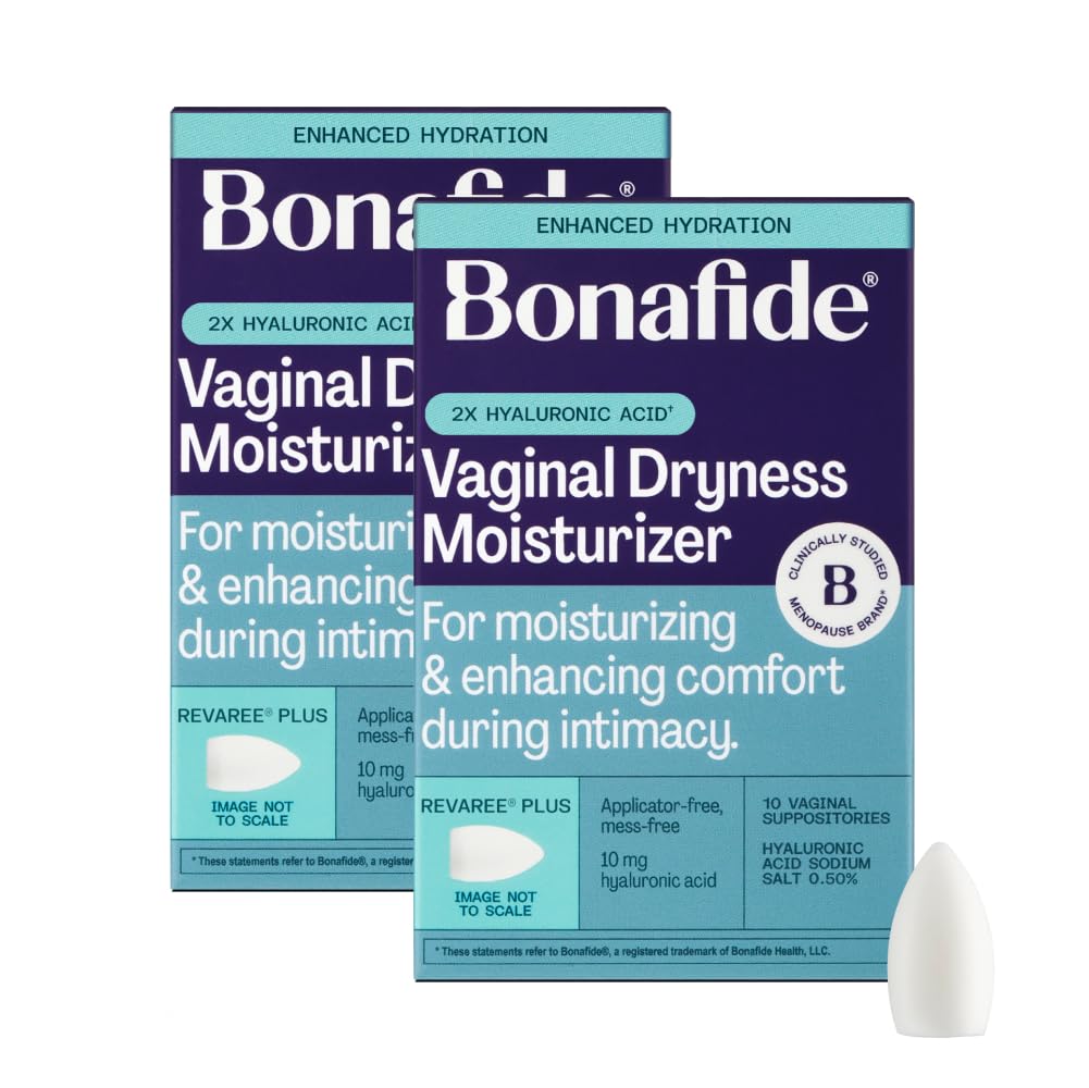 Bonafide Revaree Plus bottle pour shows deep hydration for comfortable intimacy.