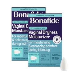 Bonafide Revaree Plus bottle pour shows deep hydration for comfortable intimacy.