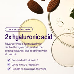 Bonafide Revaree Plus soothing sweet almond oil for gentle tissue care.