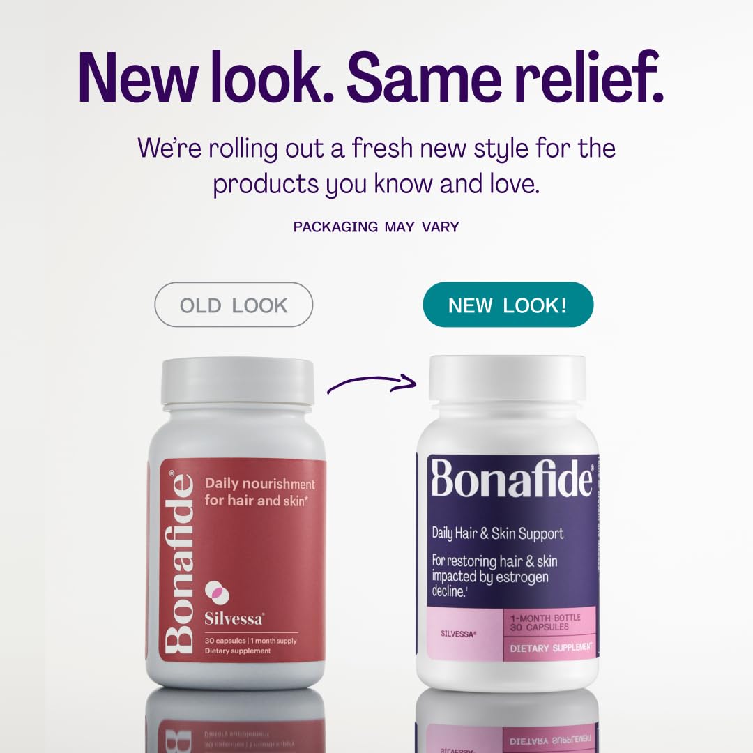 Bonafide Silvessa hair serum bottle ready to nourish hair.