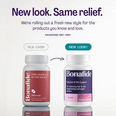 Bonafide Silvessa hair serum bottle—visibly nourishes strands for smoother, shinier hair.