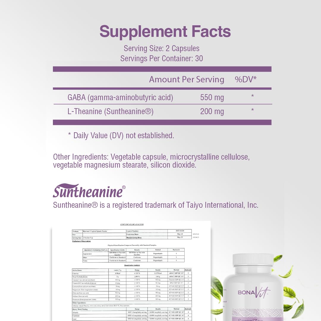 Bonavit SereniZen capsules held in hand for on-the-go calm.