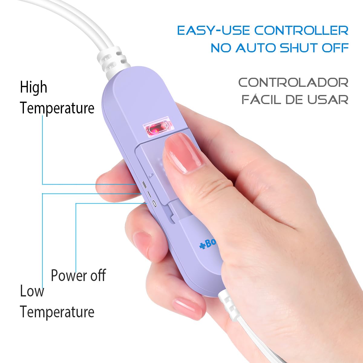 Boncare Stay-On heating pad moist heat option with sponge insert for comfort