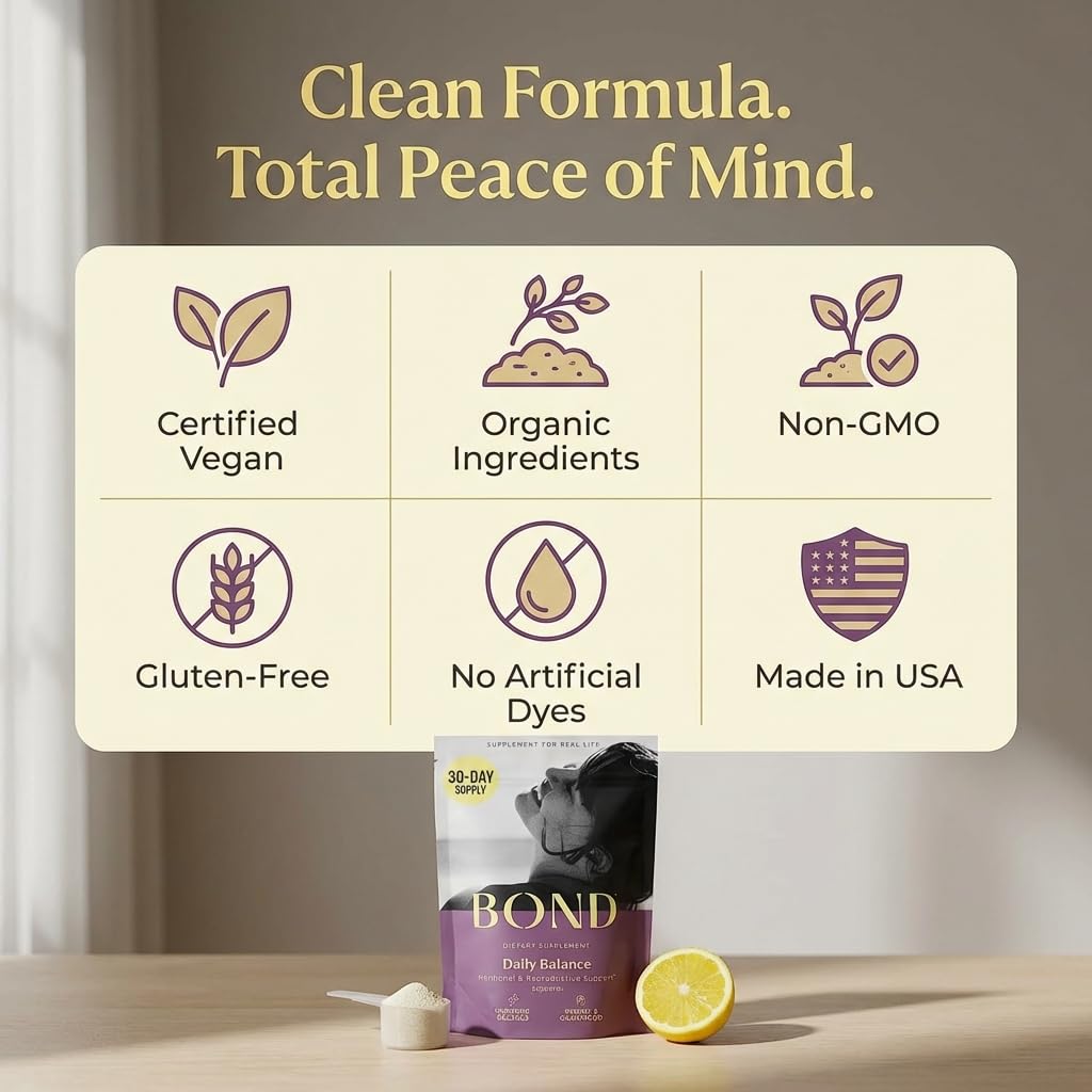 Front packaging of Bond Prenatal Drink Mix highlighting vegan, organic formula.
