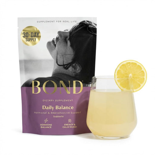 Bond Prenatal Drink Mix tub showing convenient daily nutrition for expectant women.