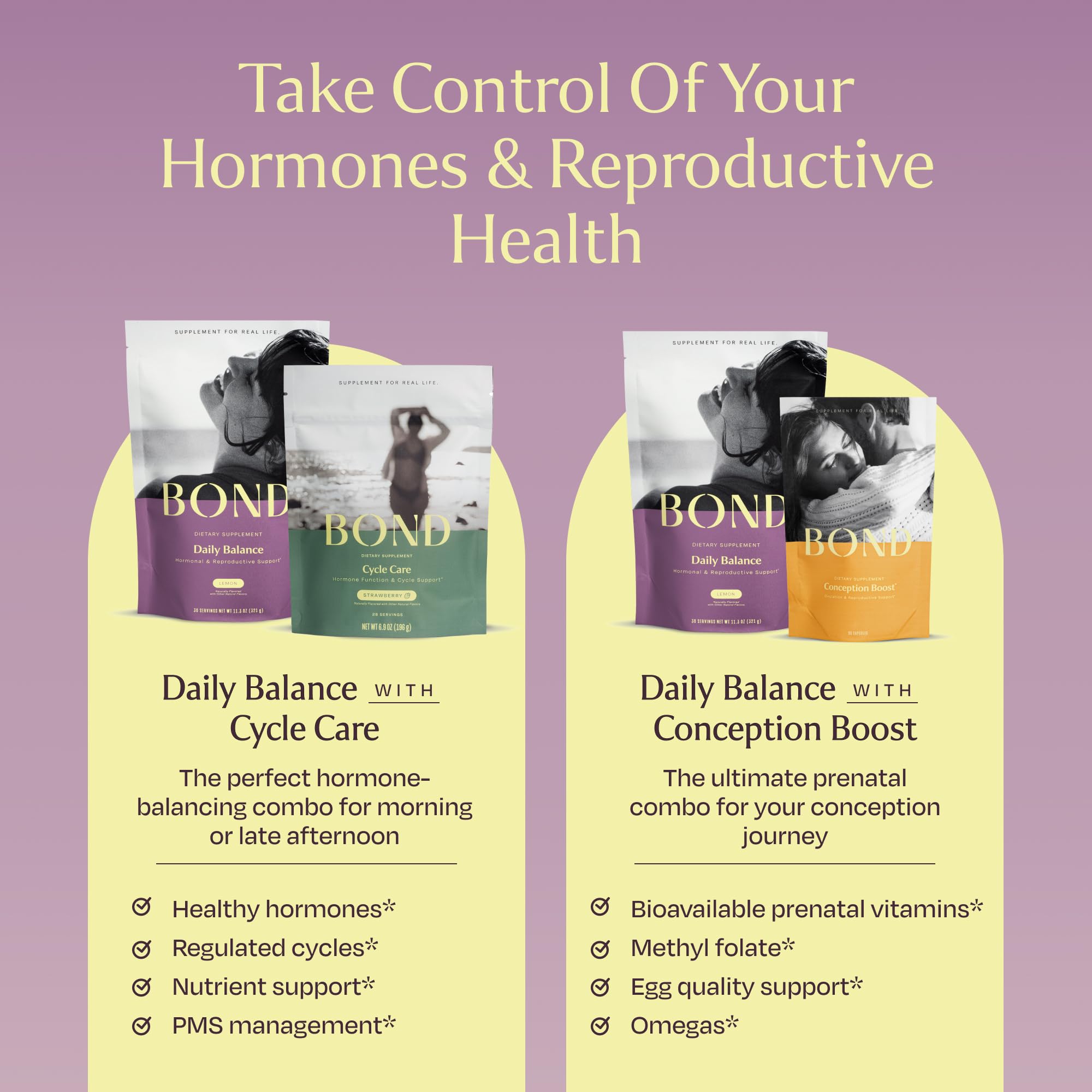 Bond Prenatal Vitamin Drink Mix ingredients highlight organic, vegan formula.