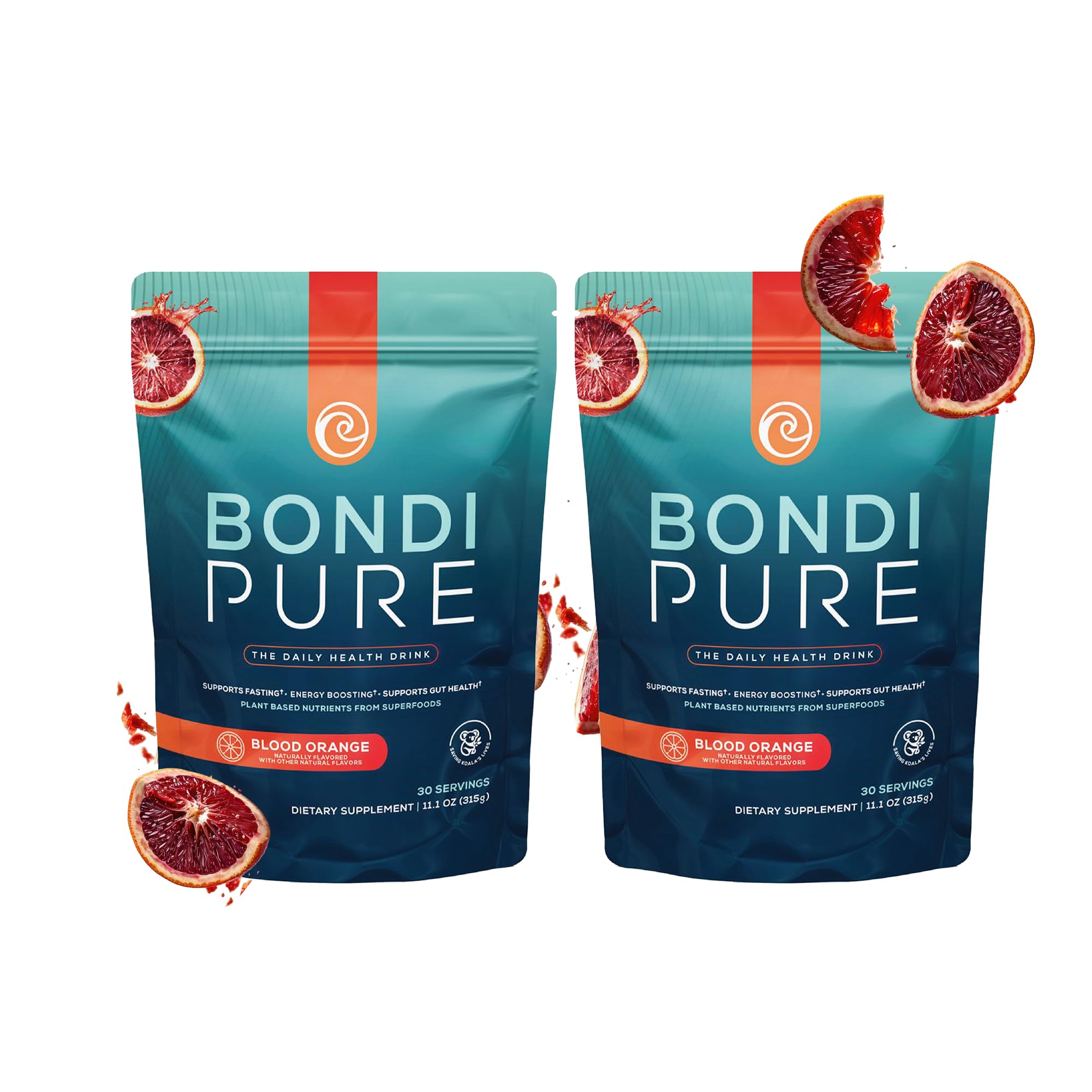 Bondi Pure Blood Orange tub for daily energy and gut support.