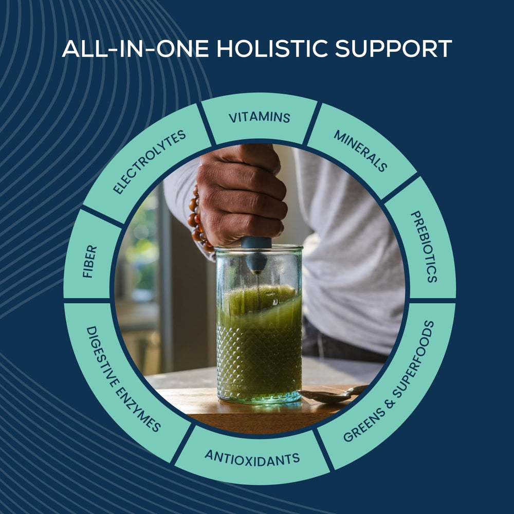 Bondi Pure organic wheat and barley grass powering greens.