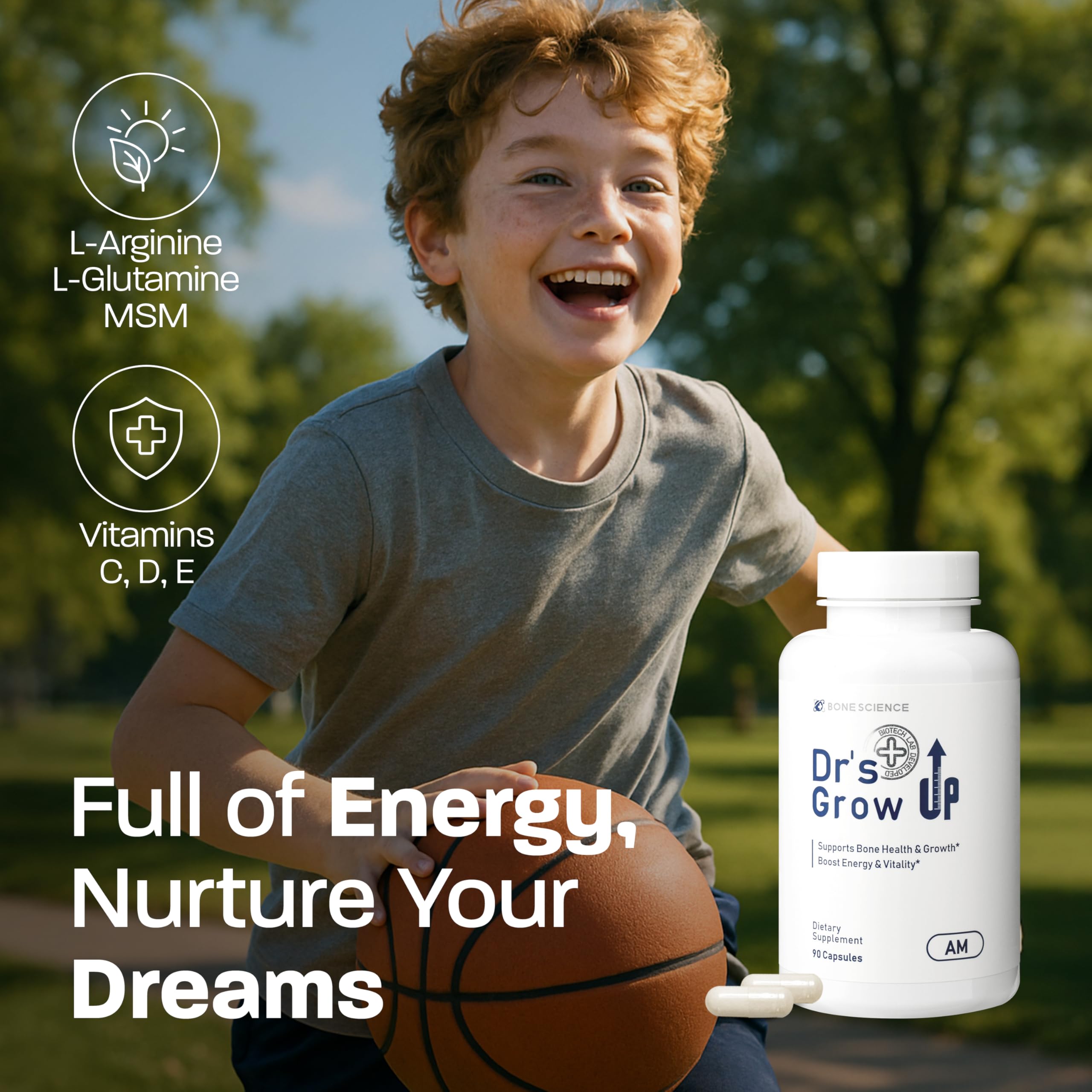 Dimag Malate mineral form highlighted for magnesium support during growth.