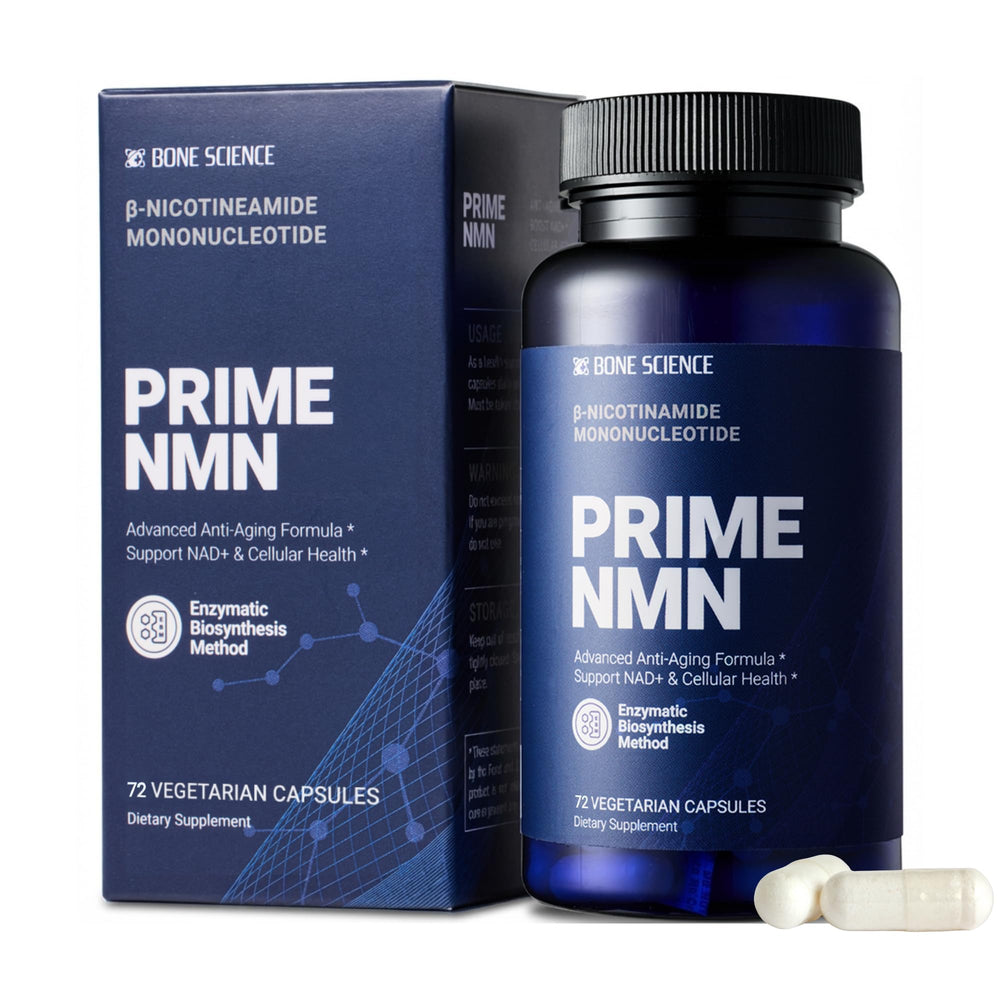 Bone Science Uthever NMN stabilized bottle shows stable potency at room temperature.