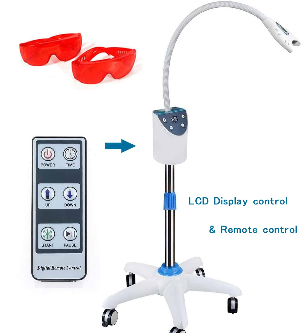 BONEW LED bleaching light activation on compact whitening unit.