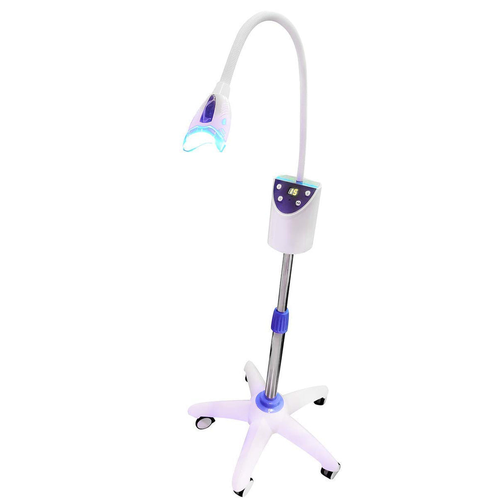 The BONEW mobile teeth whitening lamp MD-666-669 in portable at-home setup.