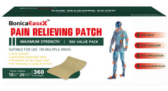 BonicaEaseX neck patch contours for comfortable upper body relief.