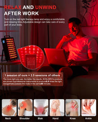 BONLIBRO BN-60 LED array glow indicating strong intensity for consistent therapy sessions.