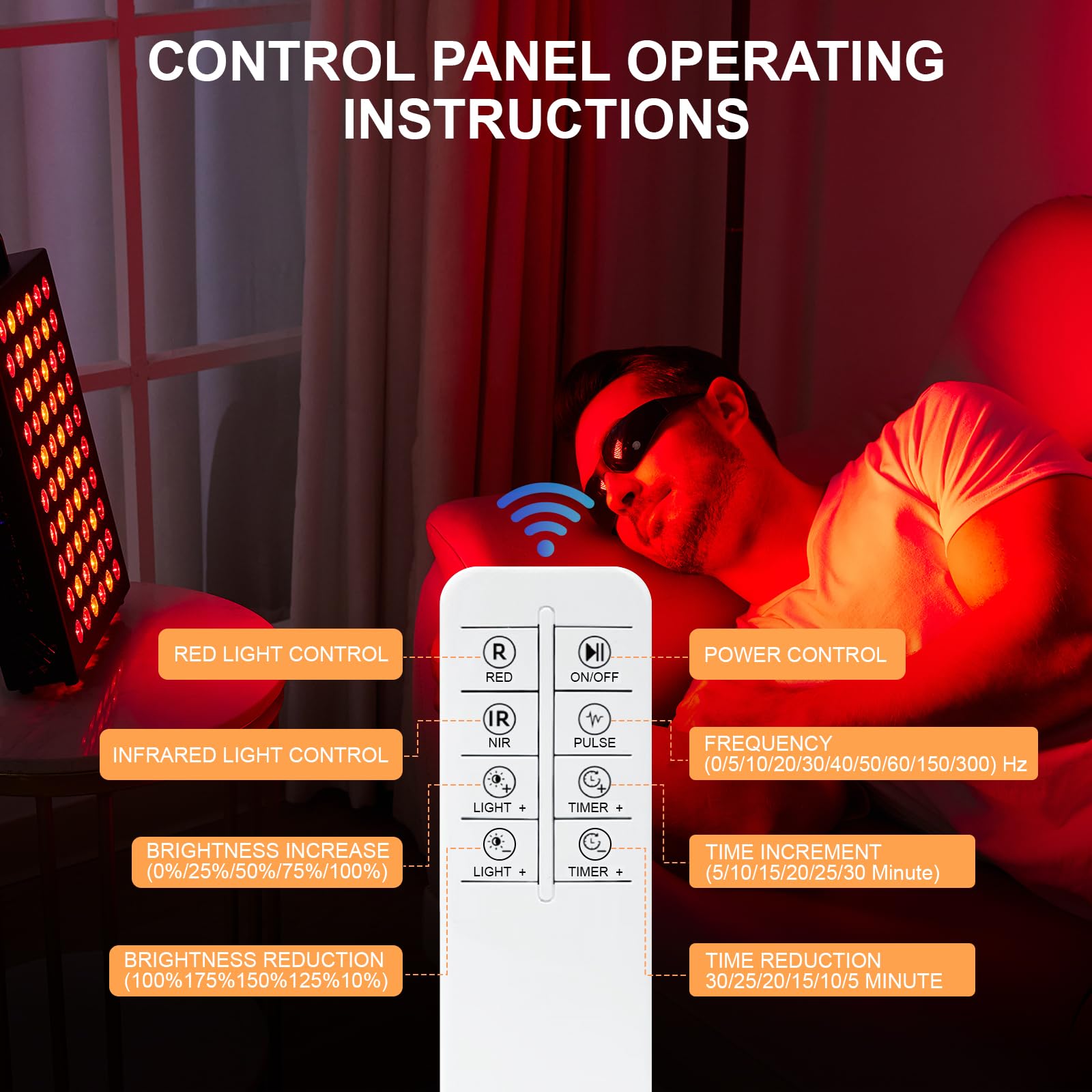 BONLIBRO red light panel delivering high irradiance for efficient at-home treatments.