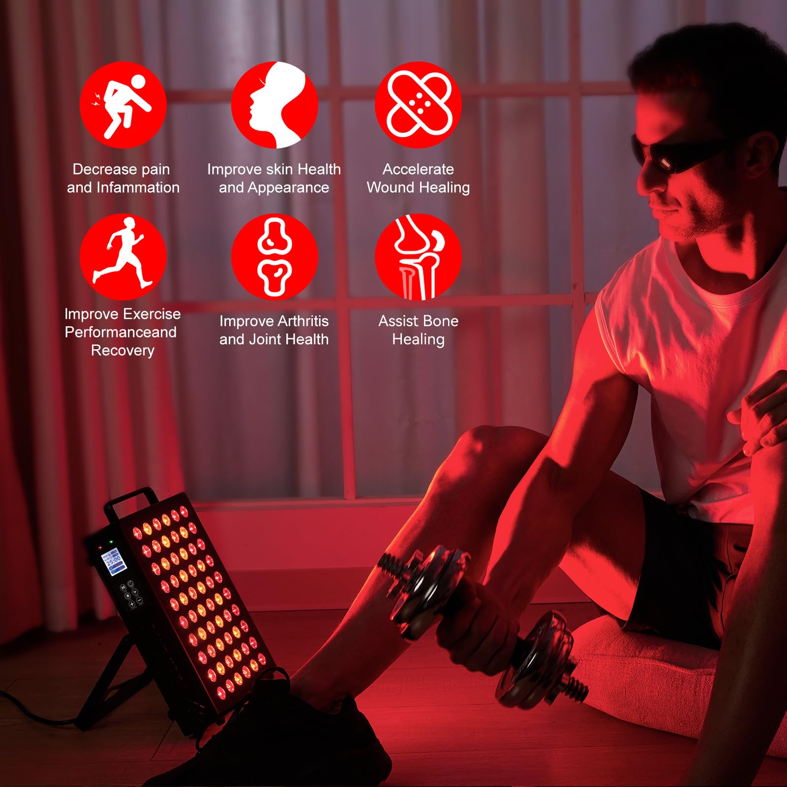 BONLIBRO built-in timer and cooling fan for safer, uninterrupted sessions.