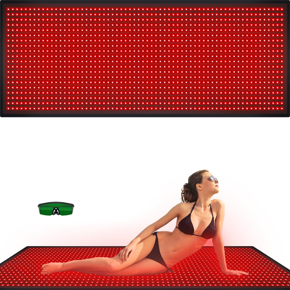 Bonodave red light therapy blanket offering full-body coverage for convenient at-home relief.