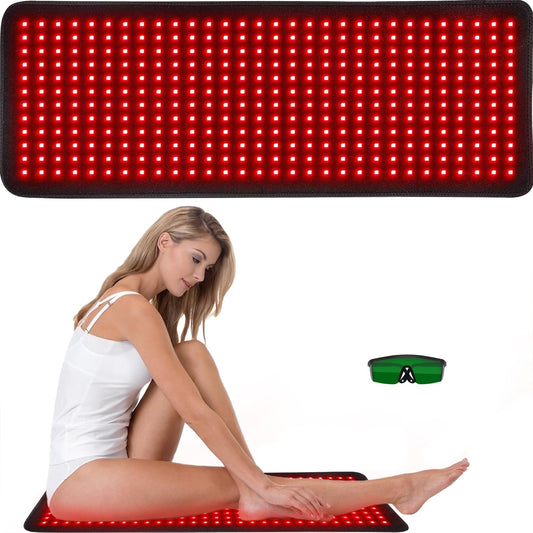 bonodave red light therapy mat front view with broad warmth for relaxation