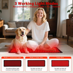 bonodave red light therapy mat use on back for post‑exercise relief