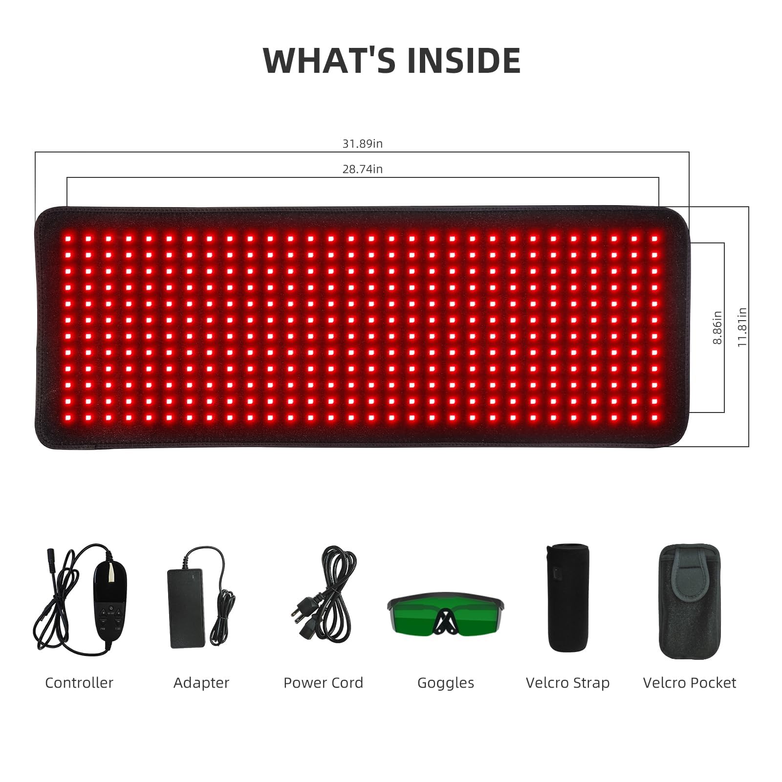 bonodave red light therapy mat compact packaging and setup