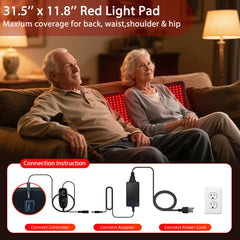 bonodave red light therapy mat wide coverage for larger body parts
