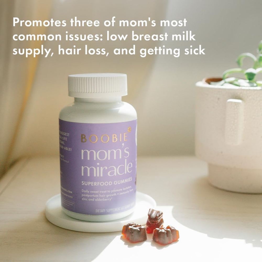 Boobie Bears elderberry image hints immune support for nursing.