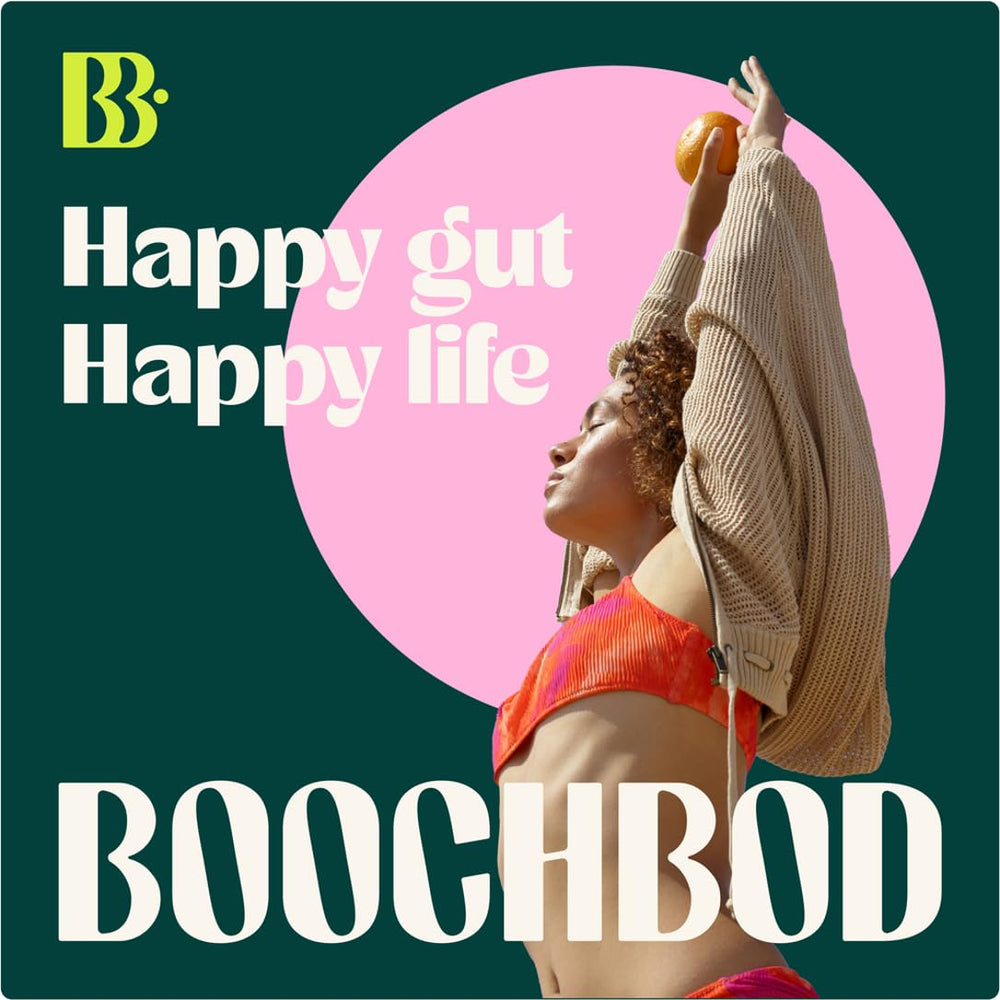 BoochBod ingredients list showcases slippery elm and dandelion root benefits