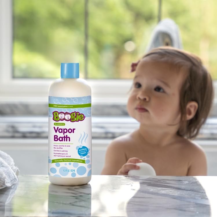 Boogie Kids Bubble Bath bubbles forming rich suds for bath-time fun and comfort