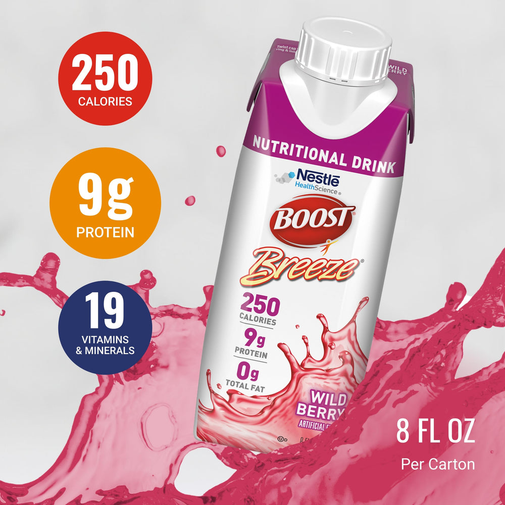 Boost Breeze pack of 24 bottles for convenient everyday nutrition on the go