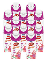 BOOST Breeze Wildberry 8oz bottle front shows a refreshing, calorie-dense option for daily nutrition.