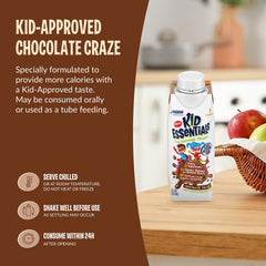 Nutrition facts on BOOST Kid Essentials Chocolate Craze emphasize calcium and vitamin D