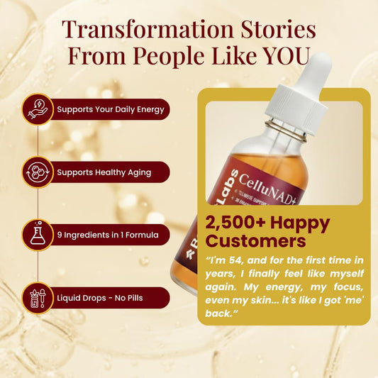 Boost Labs Liposomal NAD+ dropper for convenient on-the-go supplementation.