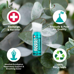 Boost Oxygen 3L canister, six-pack, ready for on-the-go use.