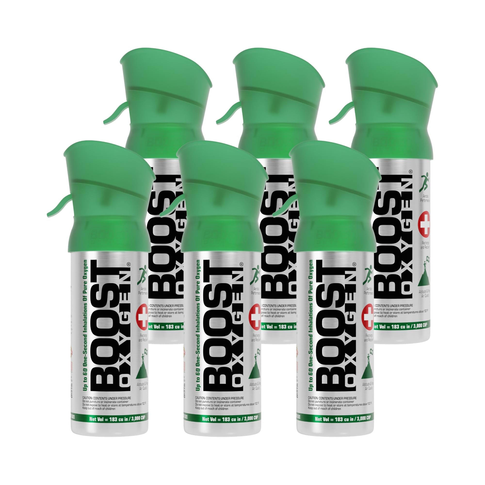 Boost Oxygen pocket natural 3L canister for on-the-go breathing support.