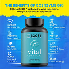 BoostCeuticals CoQ10 bottle side view highlighting clean formula