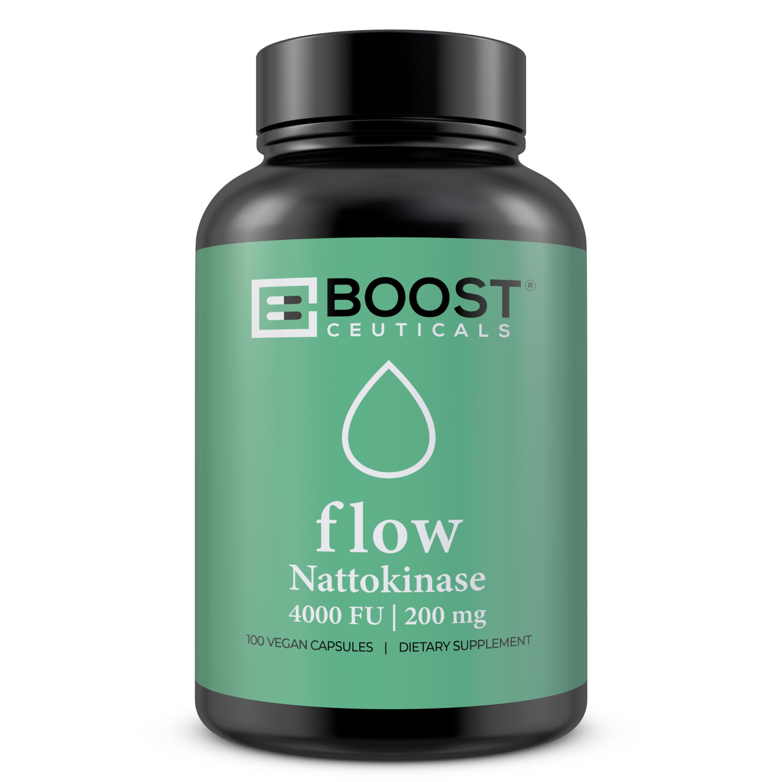 BoostCeuticals nattokinase 4000fu bottle – consistent blood flow support