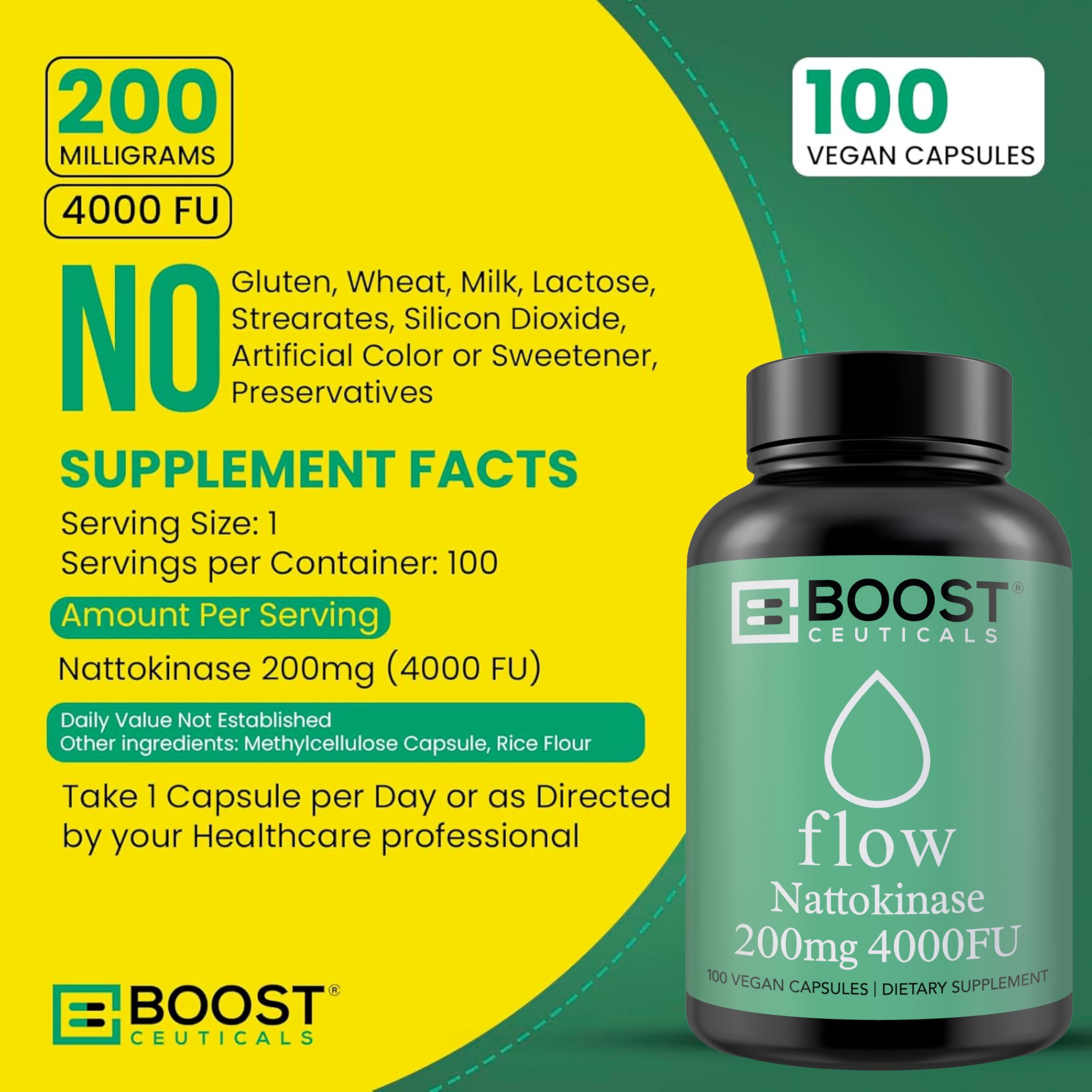 BoostCeuticals nattokinase bottle in hand – convenient access to clean enzyme