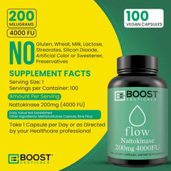 BoostCeuticals nattokinase bottle in hand – convenient access to clean enzyme