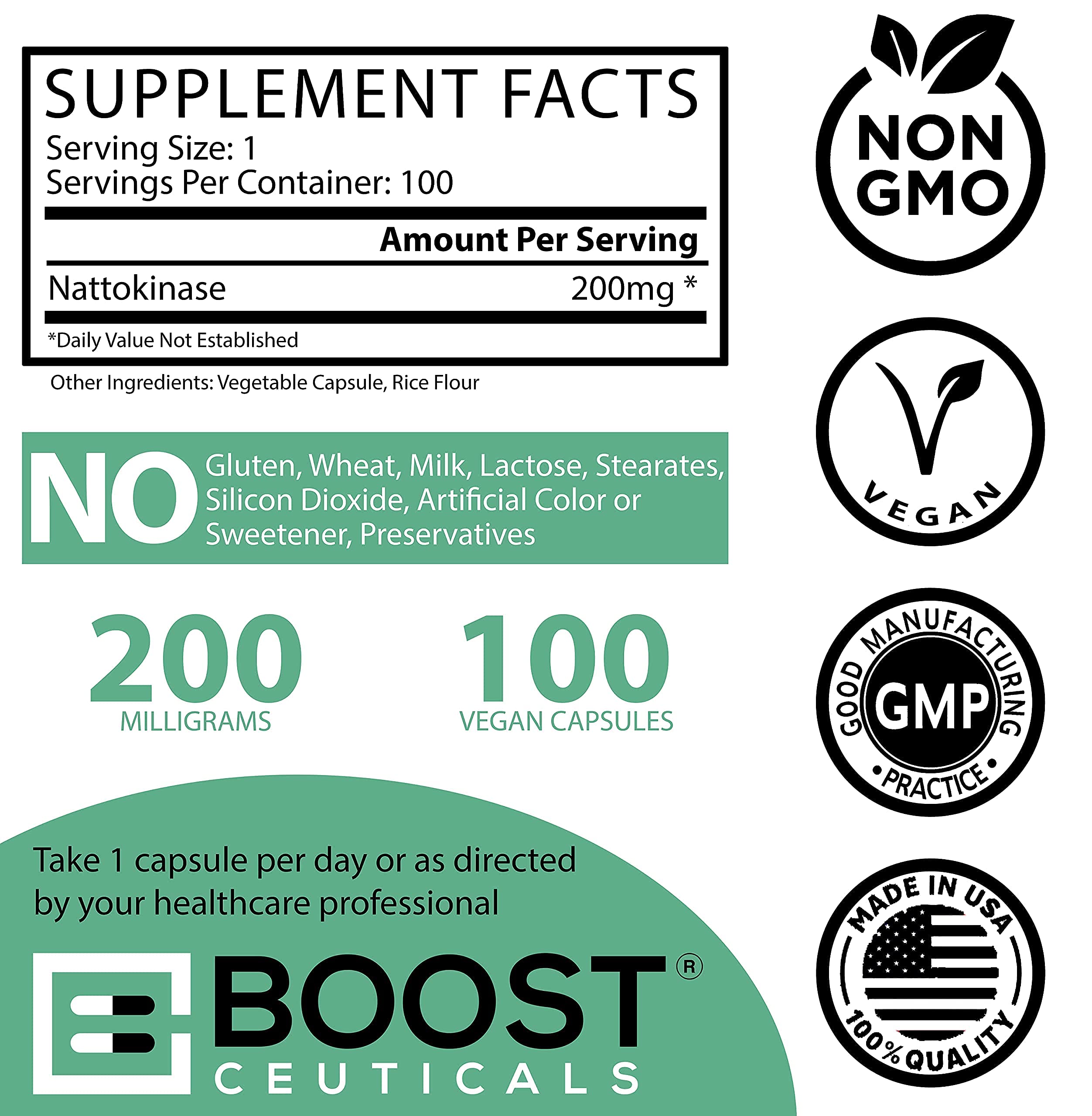 BoostCeuticals nattokinase GMP facility origin – quality and safety emphasis