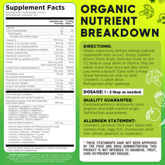 BoostMe Golden Elixir packaging-box presents plant-based formula and convenience