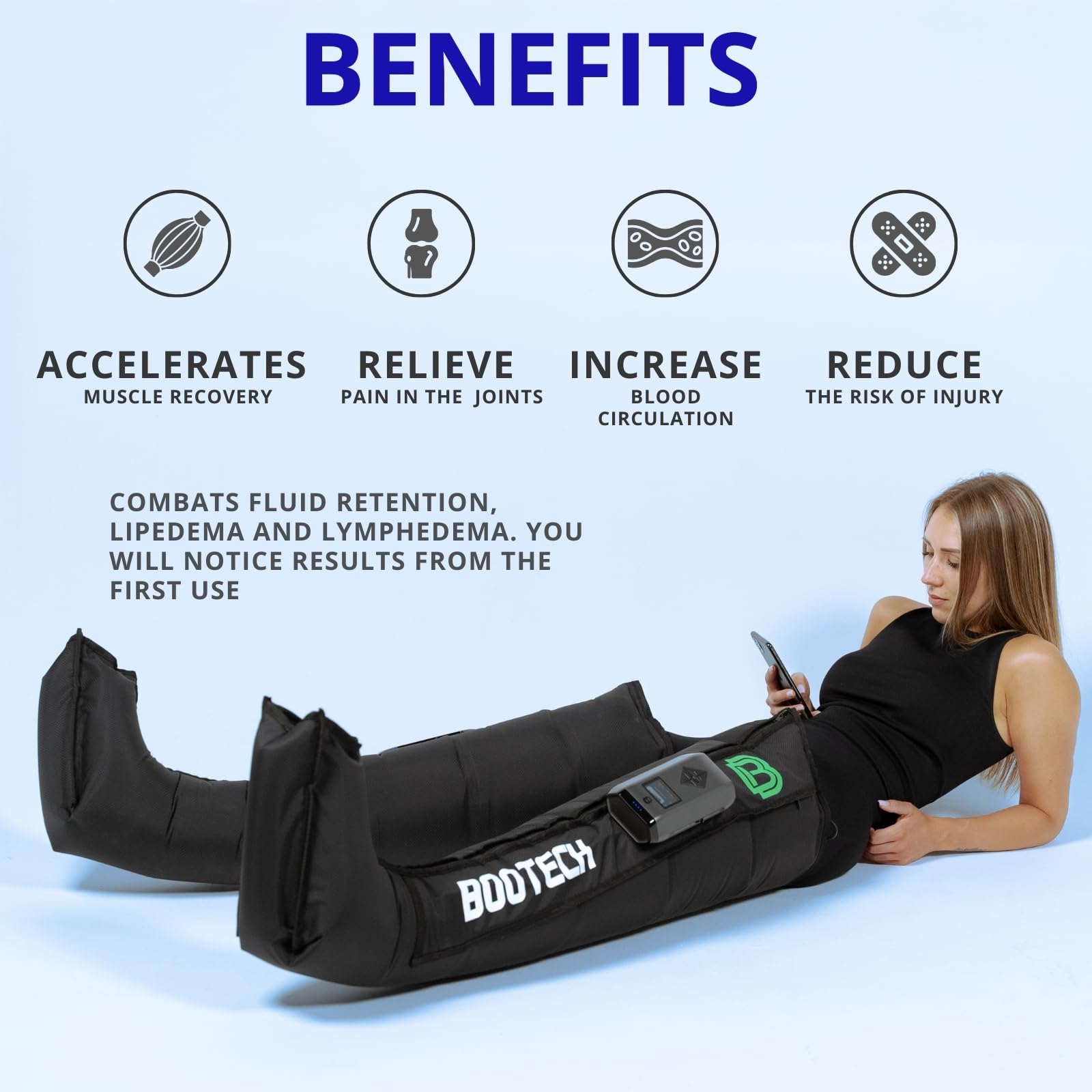 Bootech BT-SMART size M fits mid-height users comfortably.