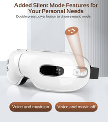 BOQUBOO Eye Massager battery life indicating multiple sessions per charge
