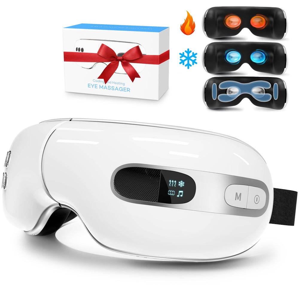 BOQUBOO Eye Massager in cooling mode offering refreshed eyes after screen use