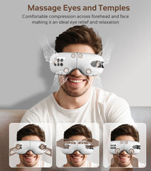 BOQUBOO Eye Massager showing four modes and three intensity levels