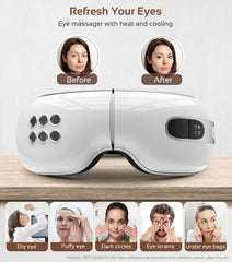 BOQUBOO Eye Massager soft leather strap for gentle wear