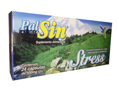 Border Beef Pal Sin Stress 24 capsules box, calming daily support.