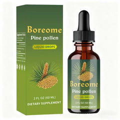 Boreome Pine Pollen Tincture bottle on display for daily wellness