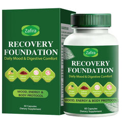 Boreome Zafira Recovery bottle pour showing easy daily dosing for focus support