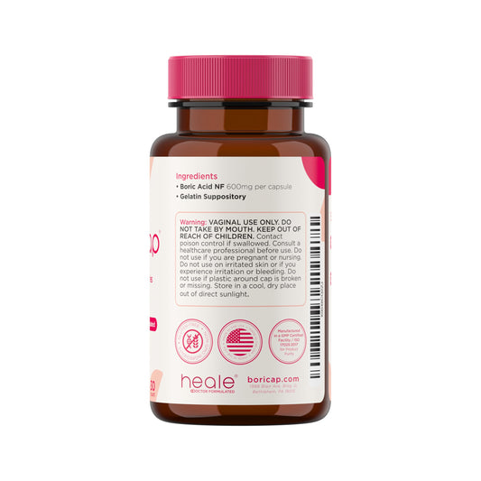 BoriCap Heale bottle contains 60 capsules for convenient daily use.