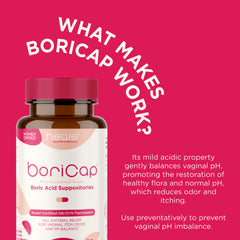USA-made label on BoriCap Heale box signals safety standards.